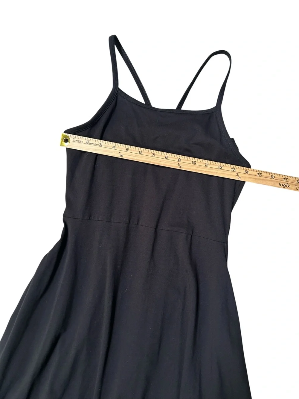 Pact Organic Cotton Fit & Flare Midi Dress
Black Midi Dress Spaghetti Straps S - Picture 7 of 7